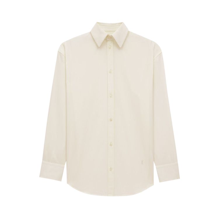 

Рубашка Saint Laurent Cassandre Shirt 'Craie', белый