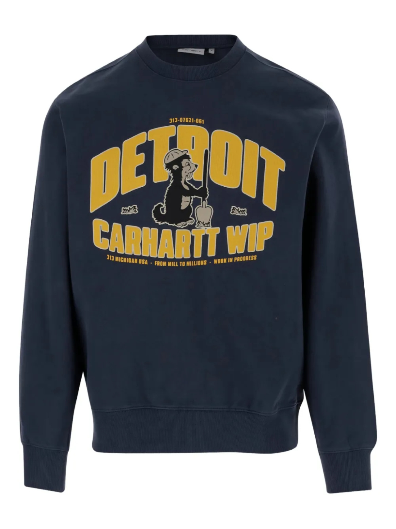 

Хлопковая толстовка Carhartt WIP, синий