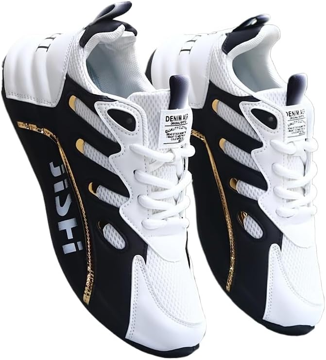 

Мужские повседневные и удобные тренировочные кроссовки, низкие кеды на шнуровке для ходьбы, модные кроссовки для активного отдыха и путешествий Hhhchpm, черный