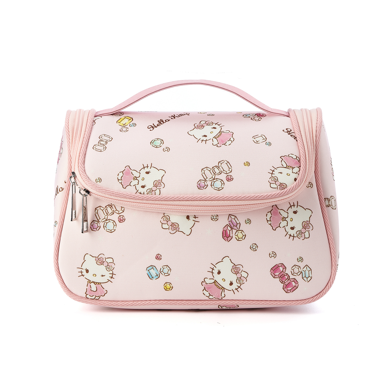 

Sanrio Косметичка Hello Kitty из холста розовая, Pink