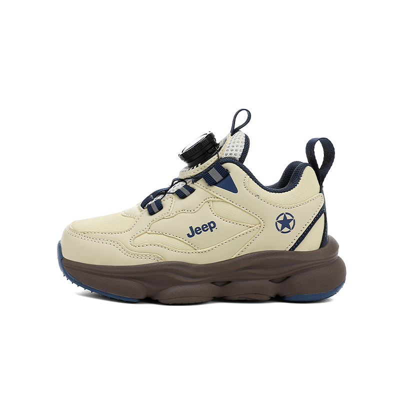 

Беговые кроссовки Running Collection Slip Resistant с амортизацией, низкие, абрикосовые, для детей Jeep, оранжевый[leather upper-upgraded]