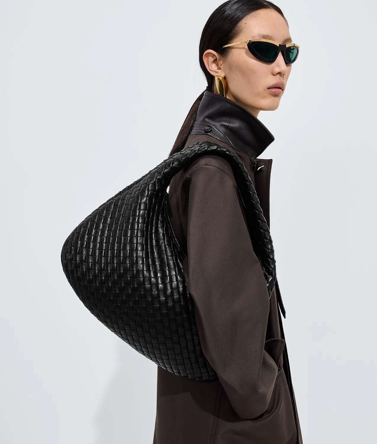 Маленькая Венета BOTTEGA VENETA, черный — фото 2