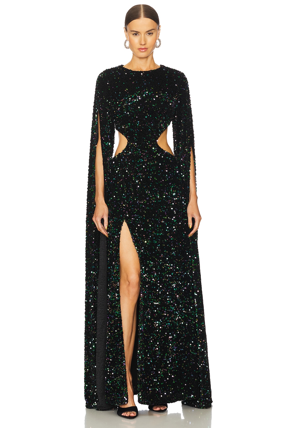 

Платье макси от набилы Yaura, цвет embellished