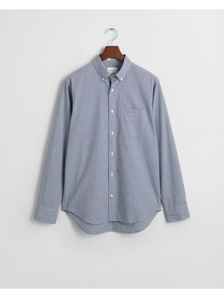 

Рубашка Gant Langarmhemd, цвет college blue