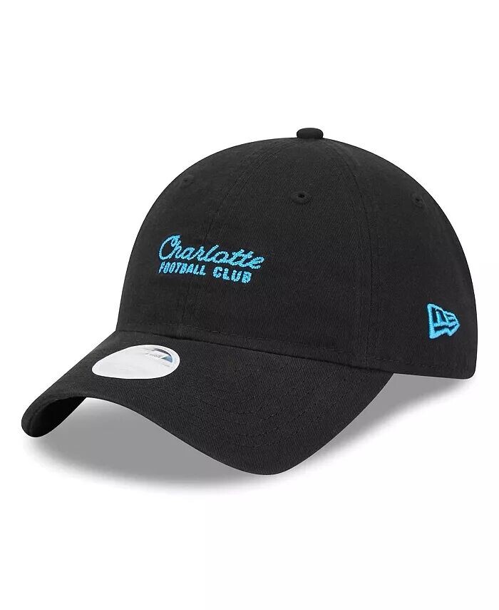 

Женская черная регулируемая кепка Charlotte FC Throwback 9TWENTY New Era, черный