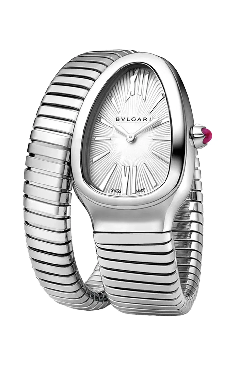 Тубогаз Кварц - SP35C6SS.1T BULGARI, серебряный
