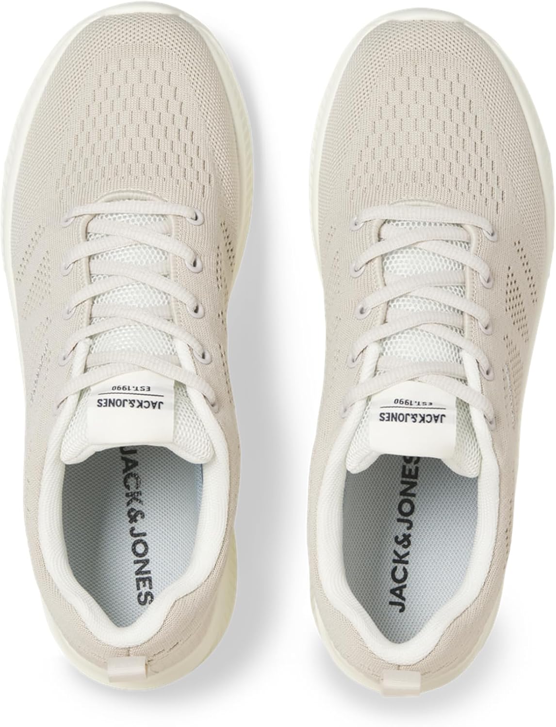 Кроссовки Jack Jones Jfwcroxley Knit для мужчин, лоферы Noos Jack & Jones, Moonbeam — фото 2