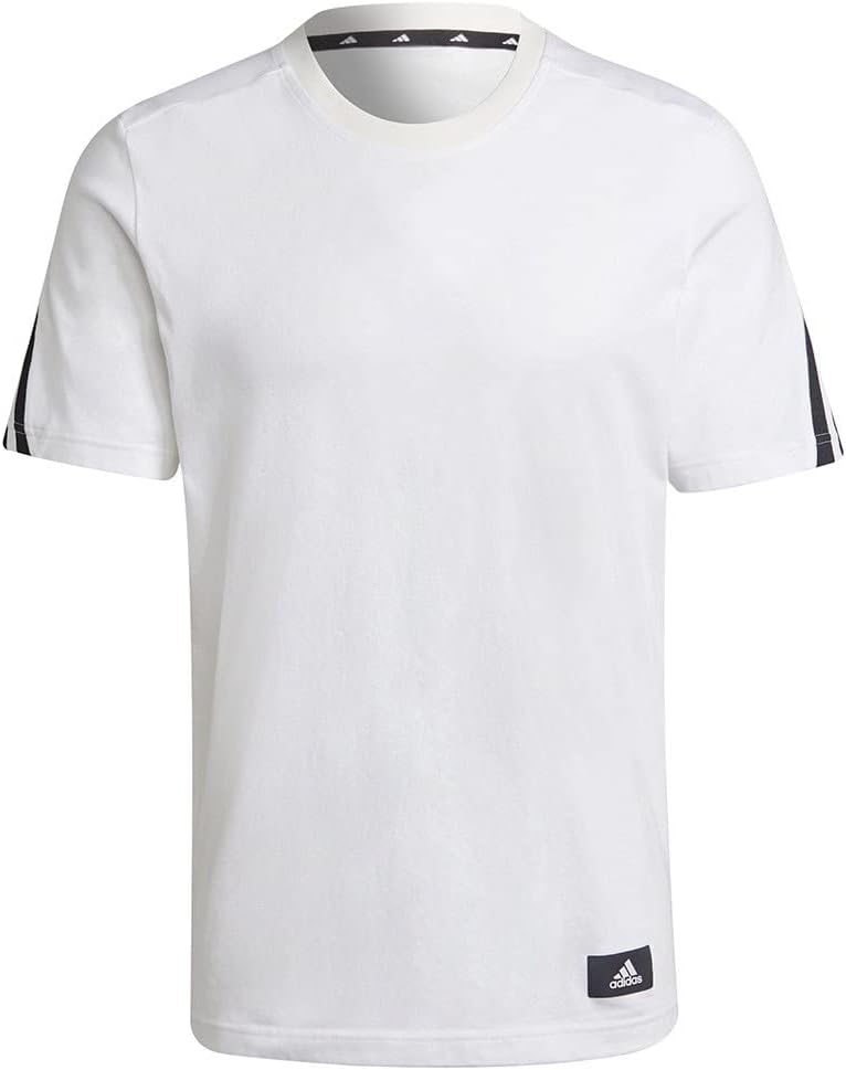 

Мужская футболка с коротким рукавом Future Icons с тремя полосками (BO791) Adidas, белый