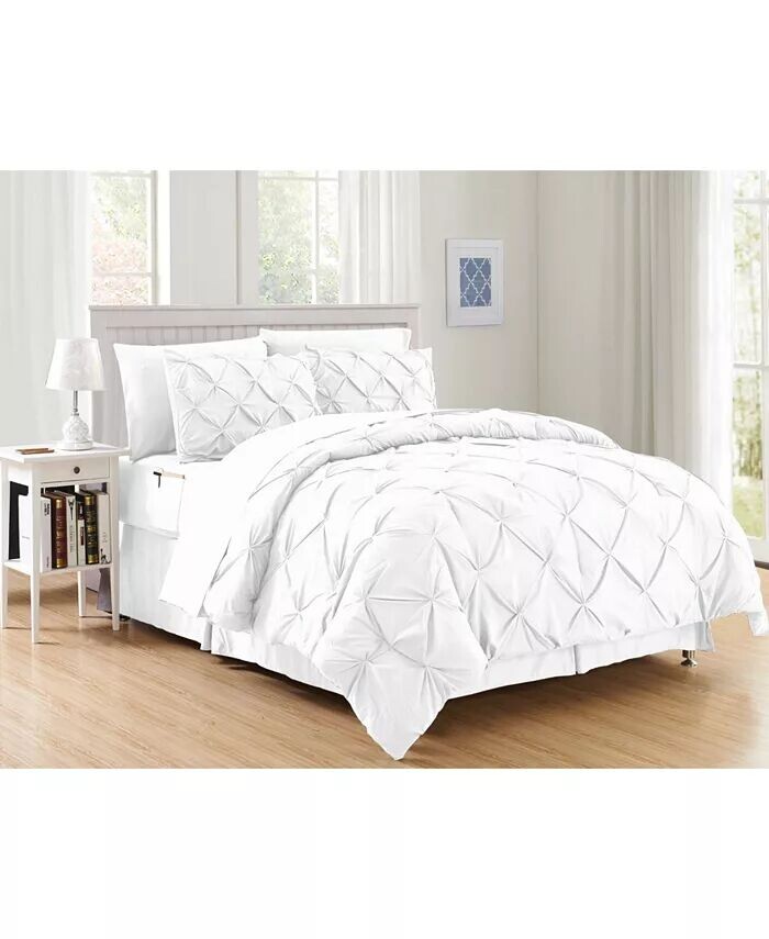 

Защип 8 шт. Комплект одеял, полный/размер королевы Elegant Comfort, синий