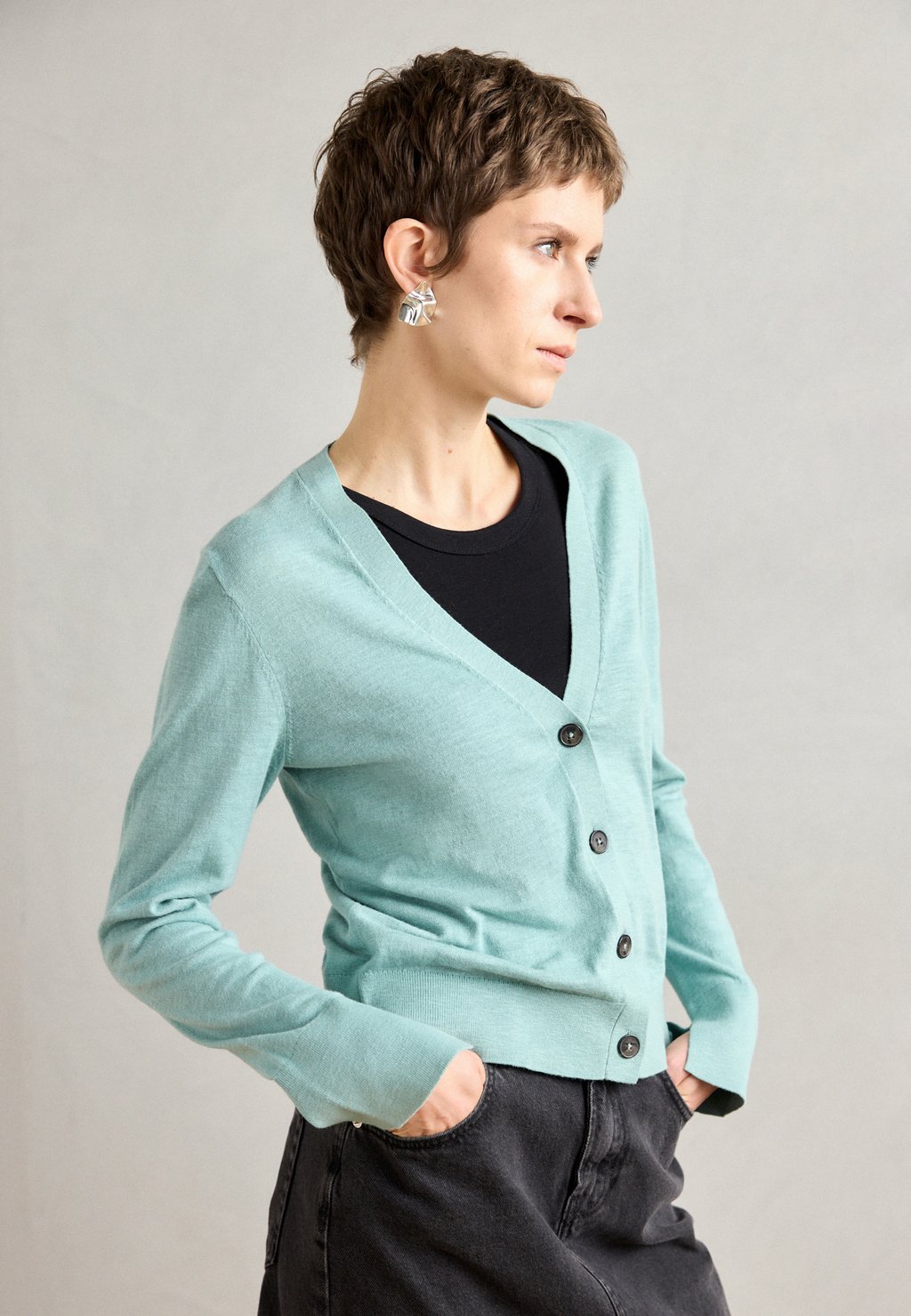 

Кардиган LONGSLEEVE V NECK Marc O'Polo, цвет Pure Teal