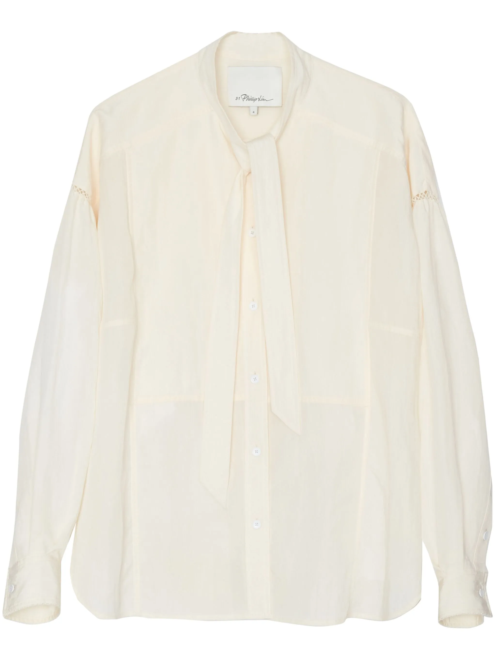 

Блузка с завязками 3.1 Phillip Lim, бежевый