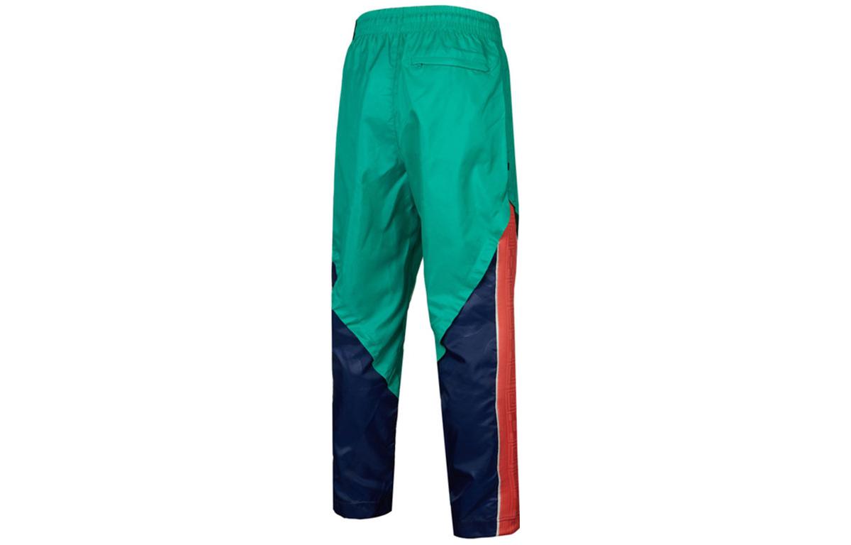 Спортивные брюки Men's Nike Logo Splicing Contrasting Colors Training Sports Pants/Trousers/Joggers Green DA5679-372 — фото 2