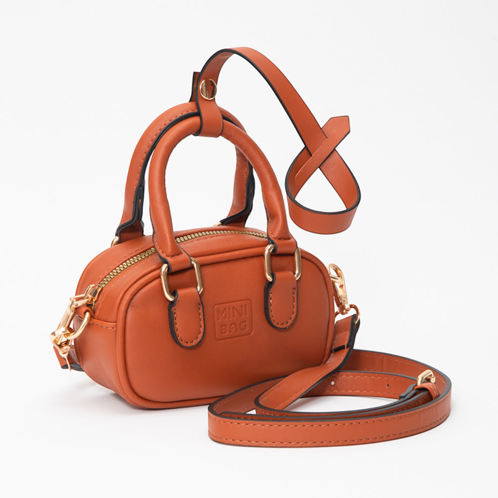 

Кожаный брелок для сумки Миниатюрная сумка Сумка через плечо FASHNZFAB, Tan