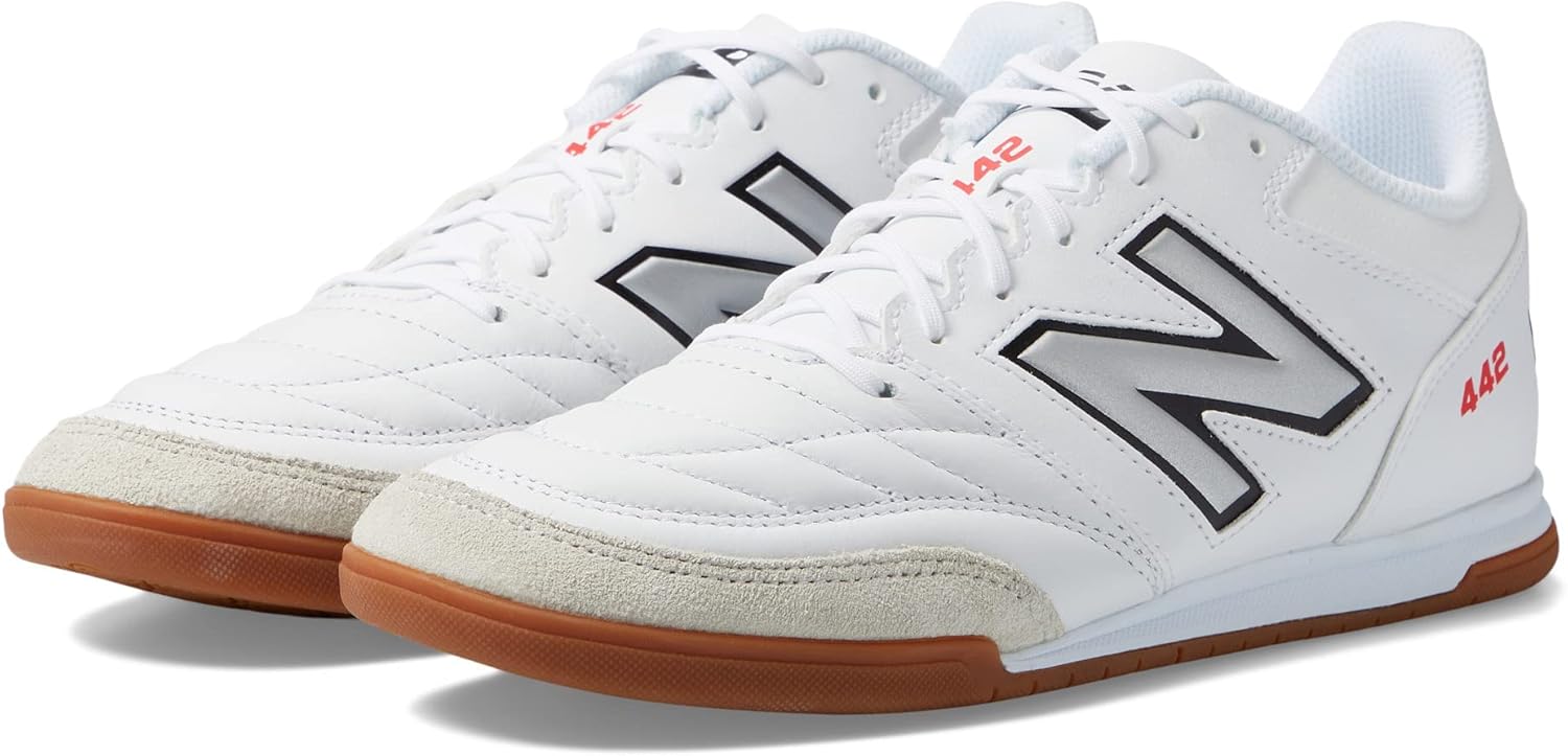 Футбольные бутсы New Balance Men's 442 V2 Team IN, белый/черный — фото 2