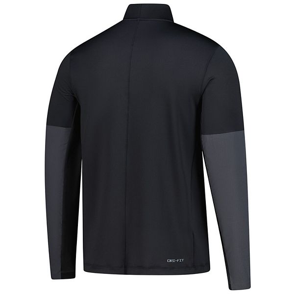 Мужская черная толстовка Wake Forest Demon Deacons Dri-Fit с полузастежкой Nike — фото 4