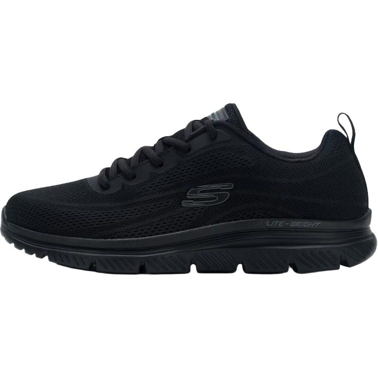 

Skechers Амортизирующие, нескользящие, износостойкие, дышащие и легкие низкие повседневные туфли для мужчин черного цвета