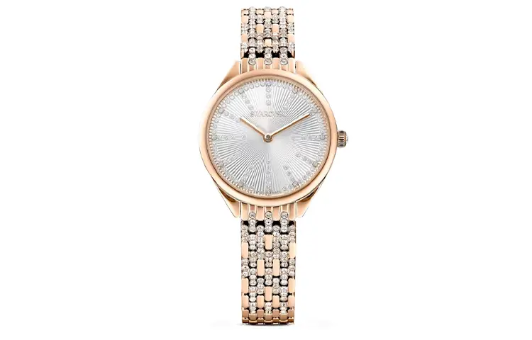 

Swarovski Часы Attract Collection Wrist Watch Quartz Movement Metal Strap Silver Dial Women's Watch 5610487