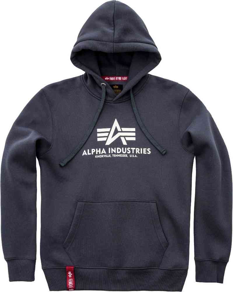 

Базовая толстовка с капюшоном Alpha Industries, темно-серый