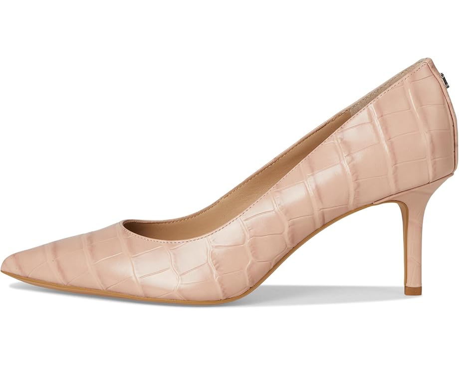 Туфли Lauren Ralph Lauren Lanette Crocodile Embossed Leather Pumps, цвет Sunrise Blush — фото 4