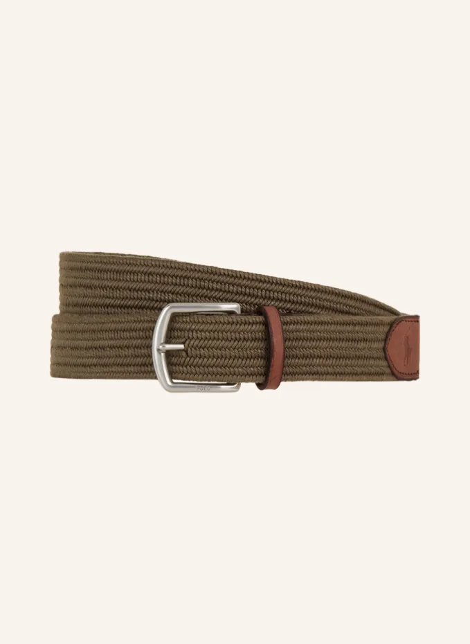 

Плетеный ремень Polo Ralph Lauren, зеленый