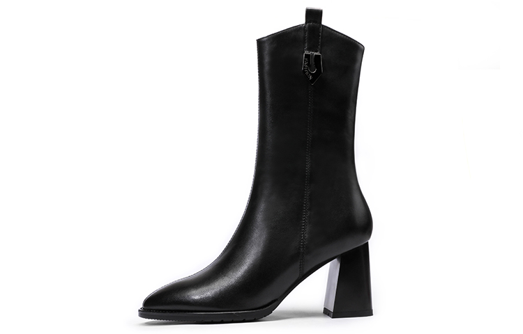 Сапоги до середины голени 7,5 см женские Rosa Bianca, Black