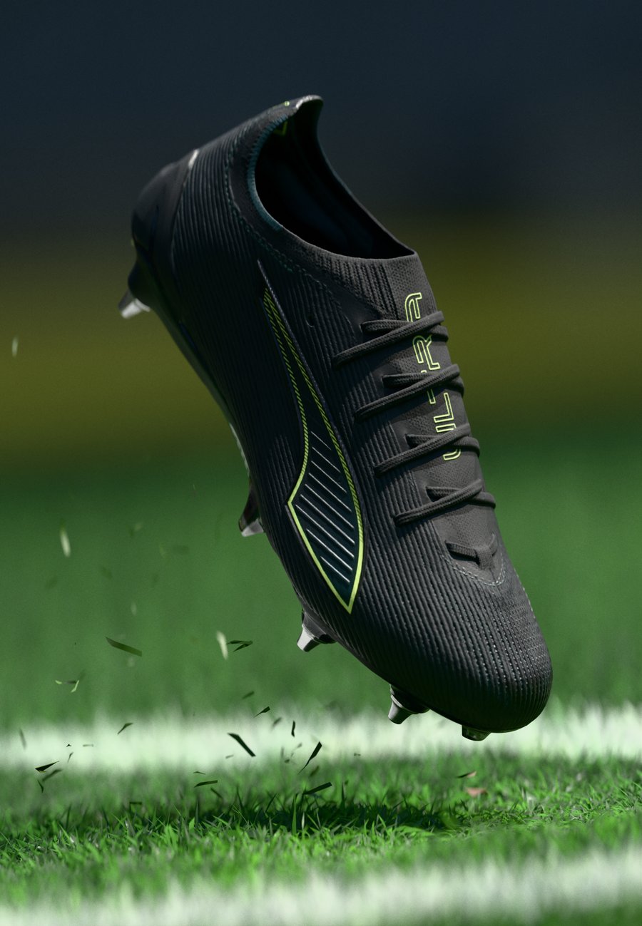 

Кроссовки Puma ULTRA 6 ULTIMATE MXSG, Black/Fizzy Light/Green Terrain/Black