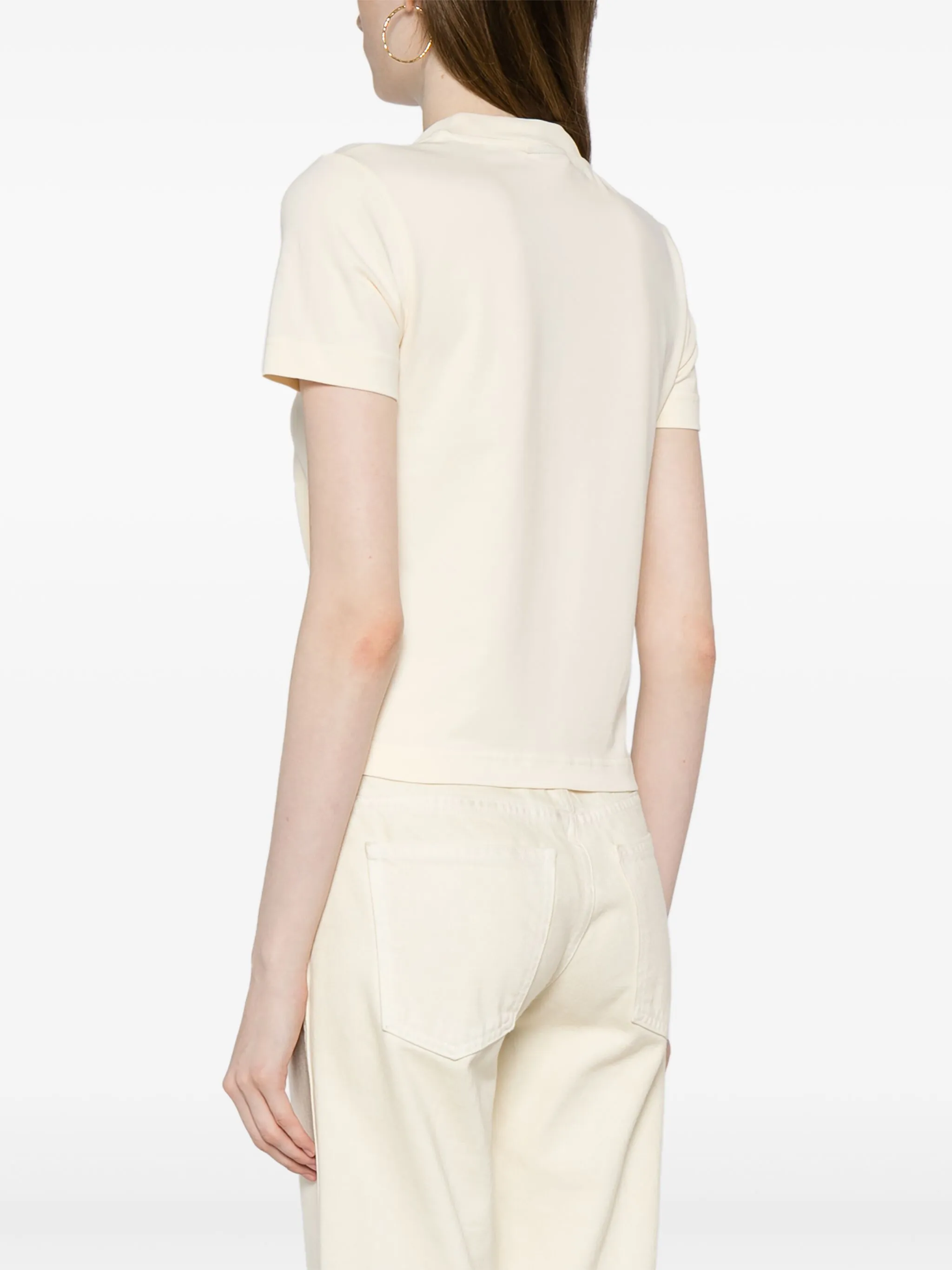 Топ Le T-shirt Gros Grain Jacquemus, желтый — фото 4