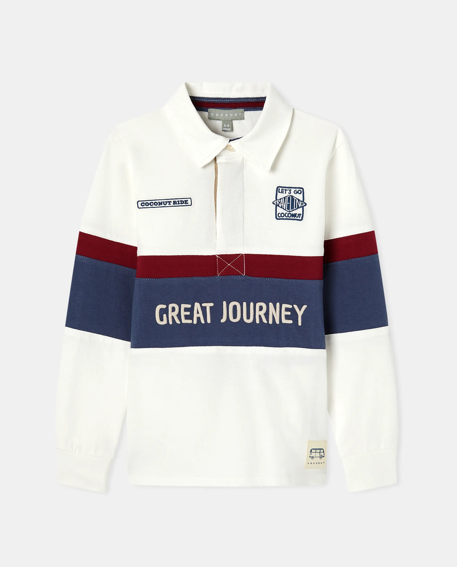 

Длинный рукав поло heavy jersey с вышивкой и фантазийным принтом для мальчика Coconut El Corte Inglés, песочный