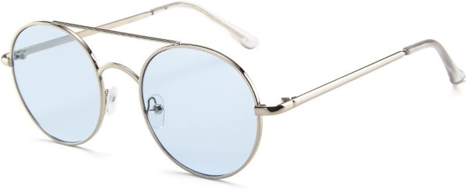 

Женские солнцезащитные очки в металлической круглой оправе, для активного отдыха на природе, для вождения, мужские солнцезащитные очки для поездок на работу Generic, Blue