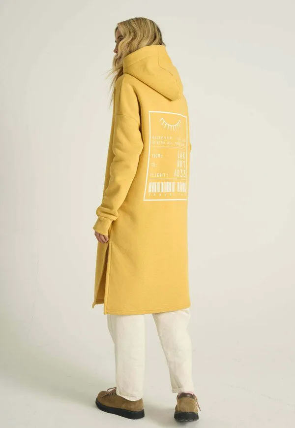 

Удлиненная толстовка długa с билетом в один конец Naoko, Yellow, Желтый, Удлиненная толстовка długa с билетом в один конец Naoko, Yellow