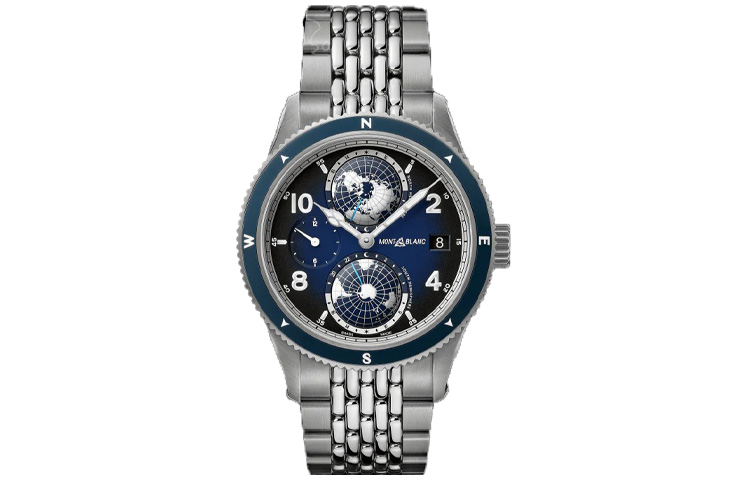 

Автоматический механический механизм Мужские часы 42 мм Синий циферблат Корпус из титана Браслет из титана MONTBLANC