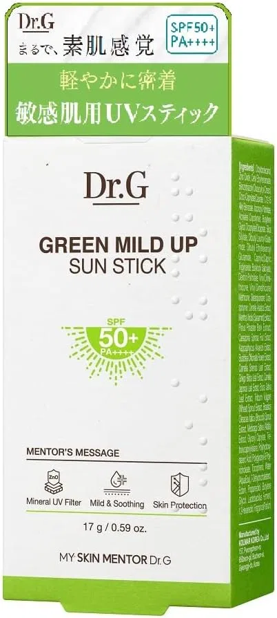 Солнцезащитный стик Dr.G Green Mild Sunstick SPF50+ PA++++ 17 г — фото 2
