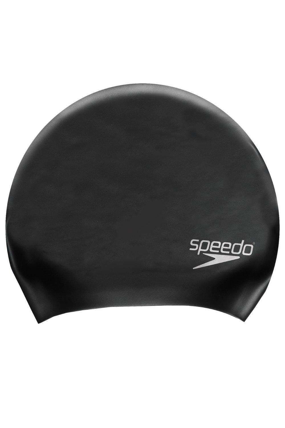 

Силиконовая шапочка для плавания с длинными волосами Speedo, черный