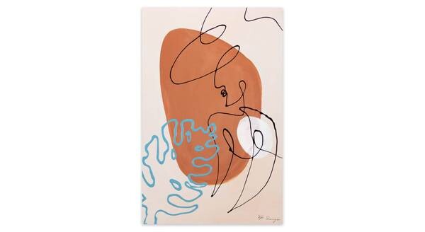 

Акриловая картина ручной работы KUNSTLOFT Contemplation цвет beige/hellrosa