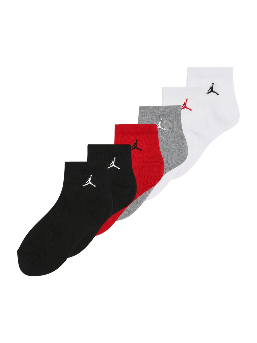 

Носки Jordan EVERYDAY ESSENTIALS, цвет mottled grey/Red/Black/White