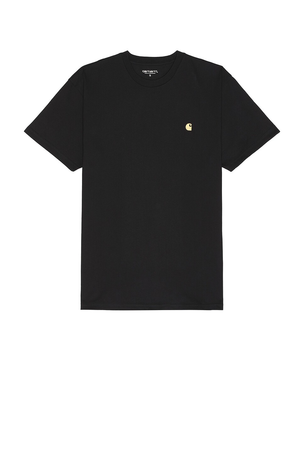 

Футболка «Чейз» с короткими рукавами Carhartt Wip, черный/золотой