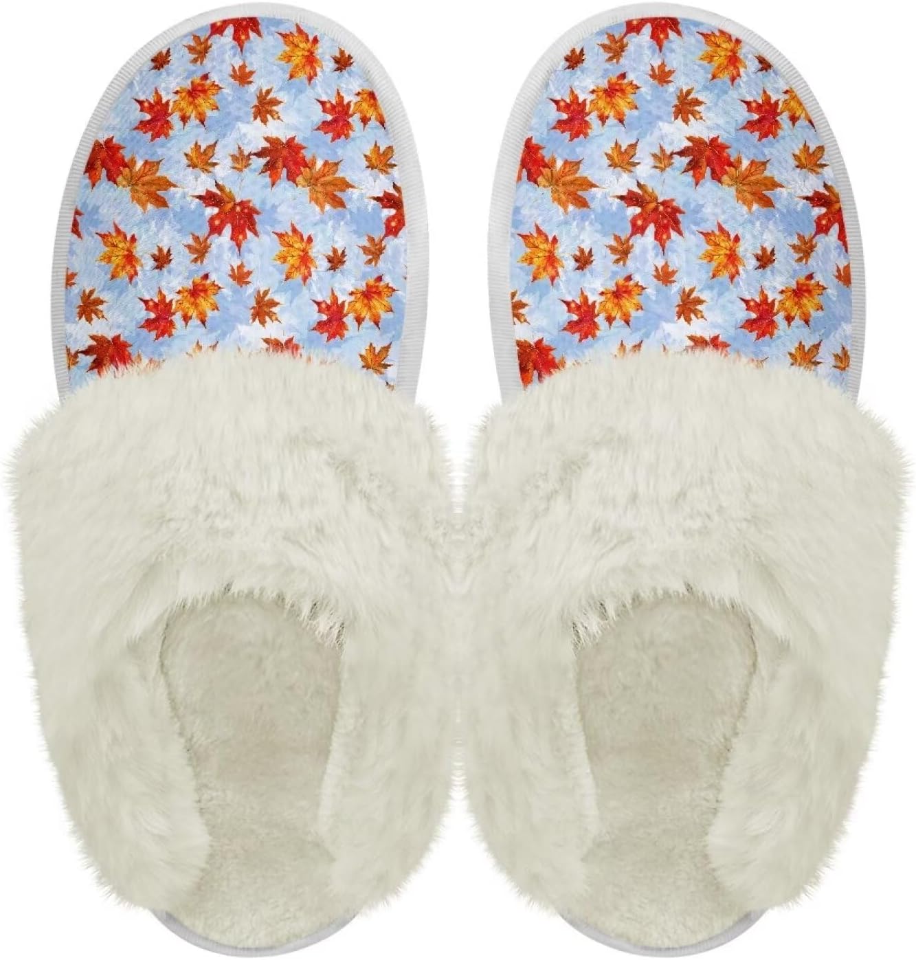 

Хлопковые тапочки PJHEQOXE с пушистыми краями, домашние тапочки для дома и улицы, хлопковые тапочки унисекс, синий