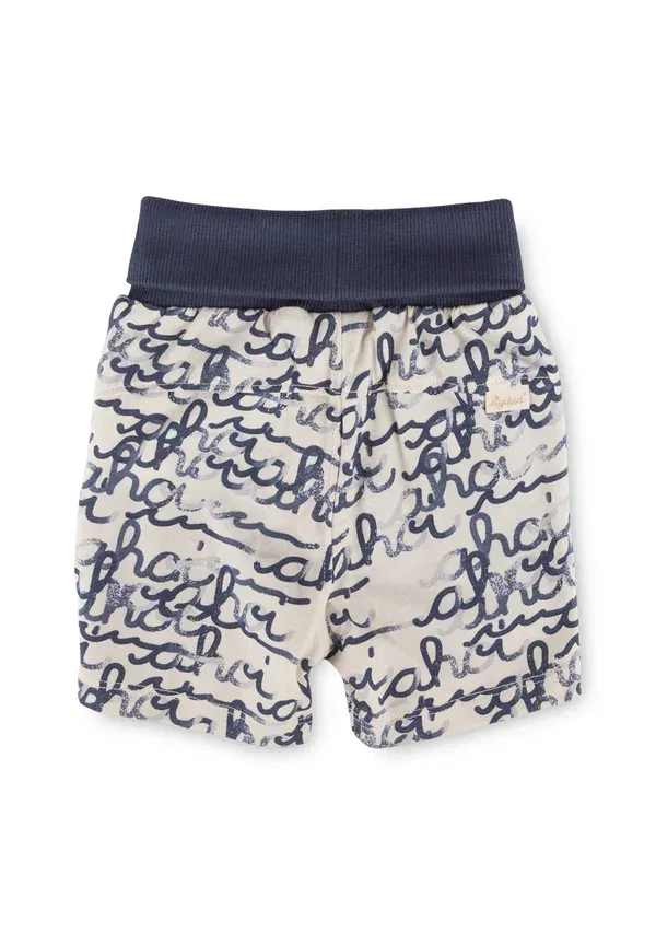 Штаны спортивные Bermuda ahoi little pirate tracksuit bottoms Sigikid, бежевый/голубой — фото 2