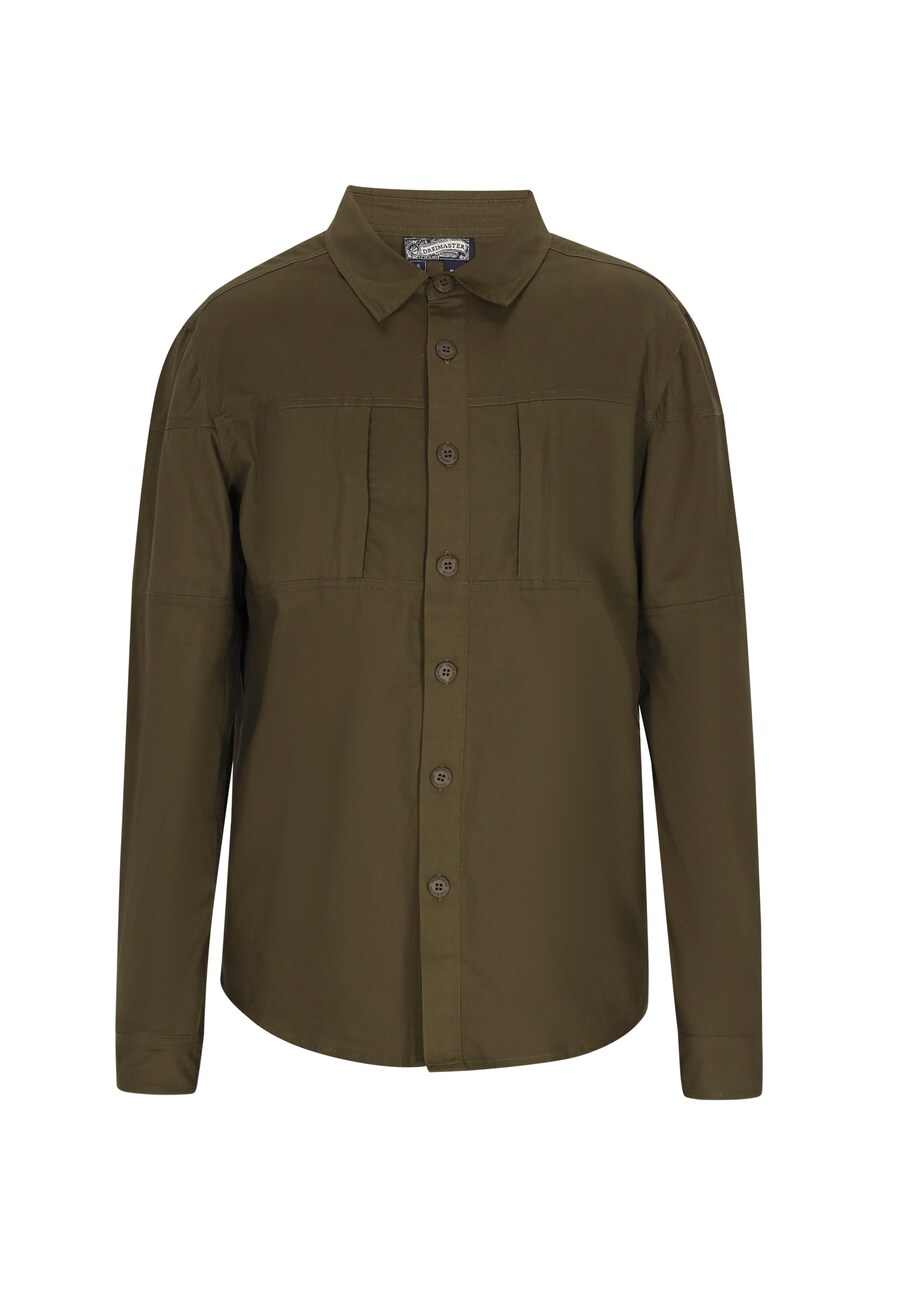 

Рубашка на пуговицах классического кроя DreiMaster Vintage, оливковый