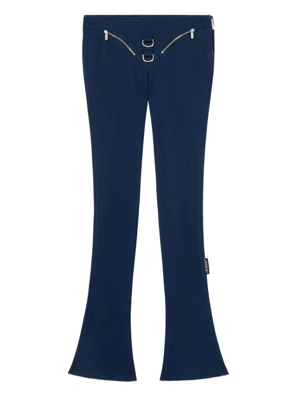 

Брюки из плотного трикотажа на молнии Off-White, синий