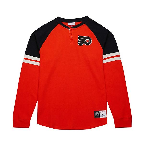 

Мужская оранжевая футболка Philadelphia Flyers с длинным рукавом Mitchell & Ness