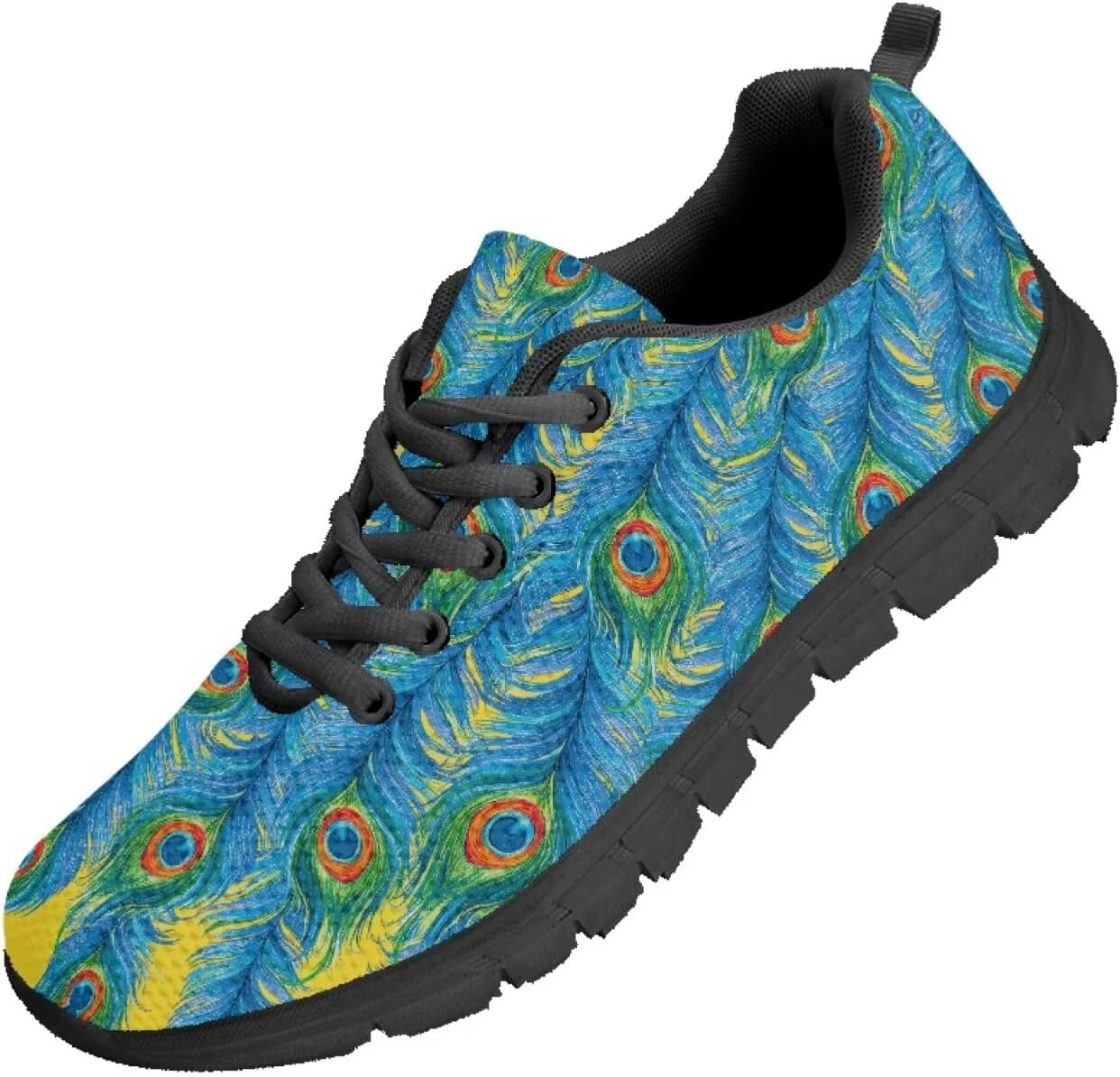 

Мужские кроссовки Funnydude Funny Print, легкие и дышащие, осенние удобные кроссовки, Peacock