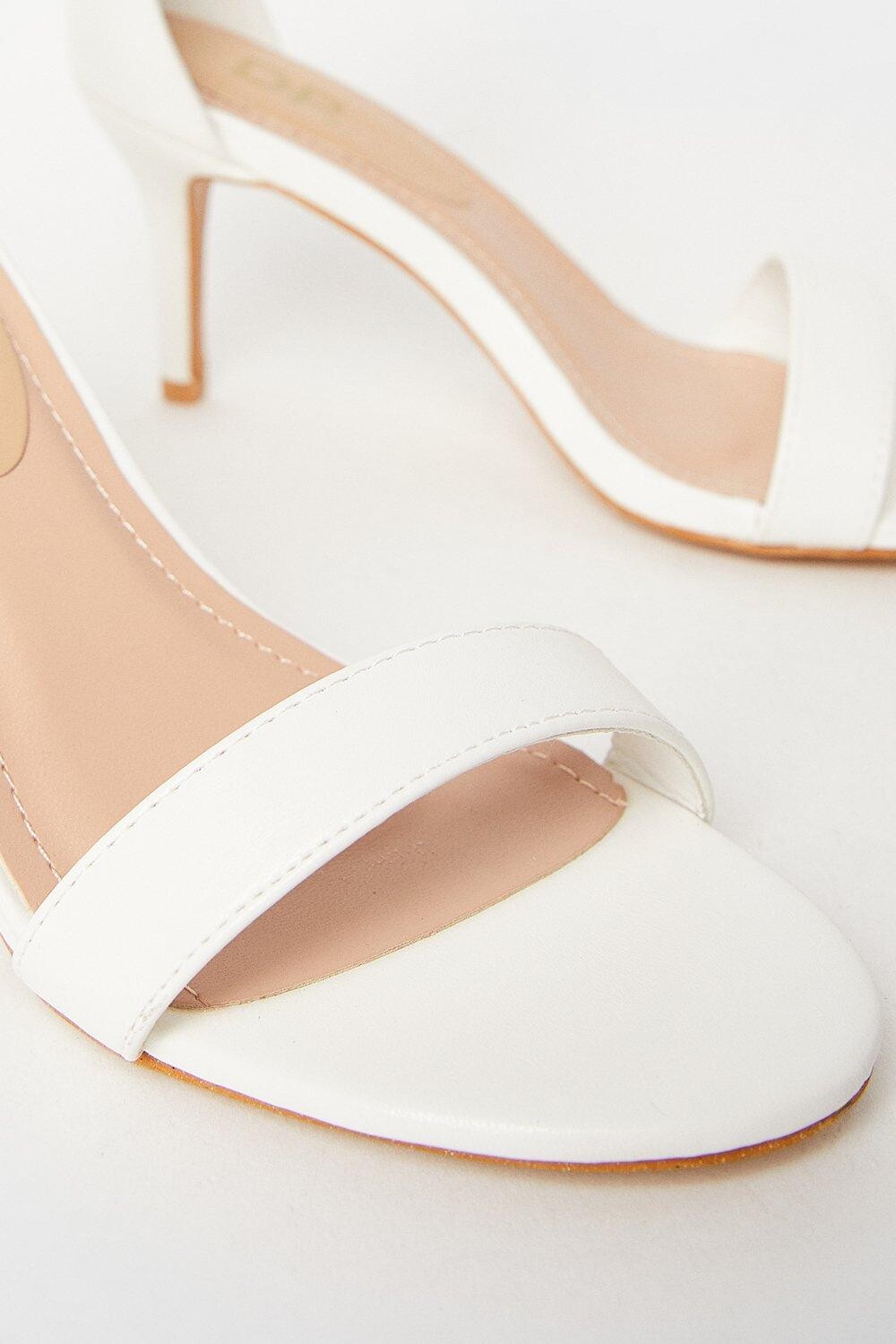 Босоножки Tasha на низком каблуке-шпильке Dorothy Perkins, белый — фото 4