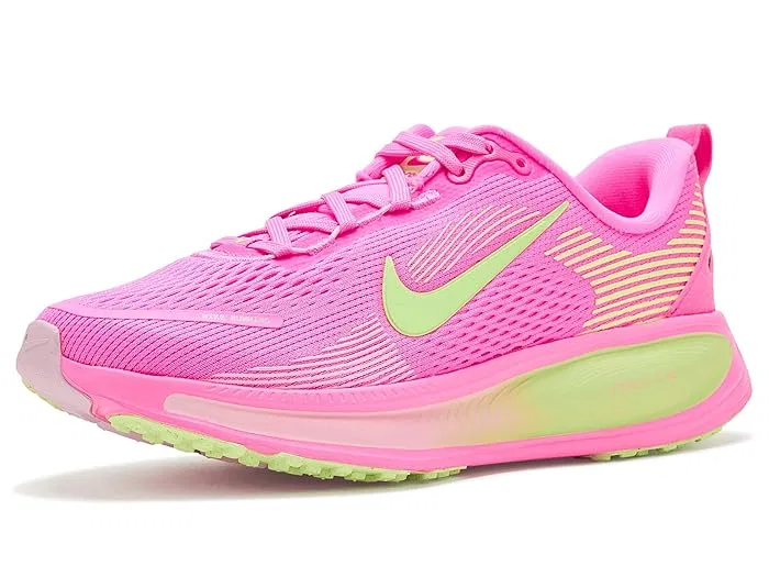 Кроссовки беговые Vomero 18 Nike Kids, Pink Spell/Barely Volt/Pink Foam — фото 2