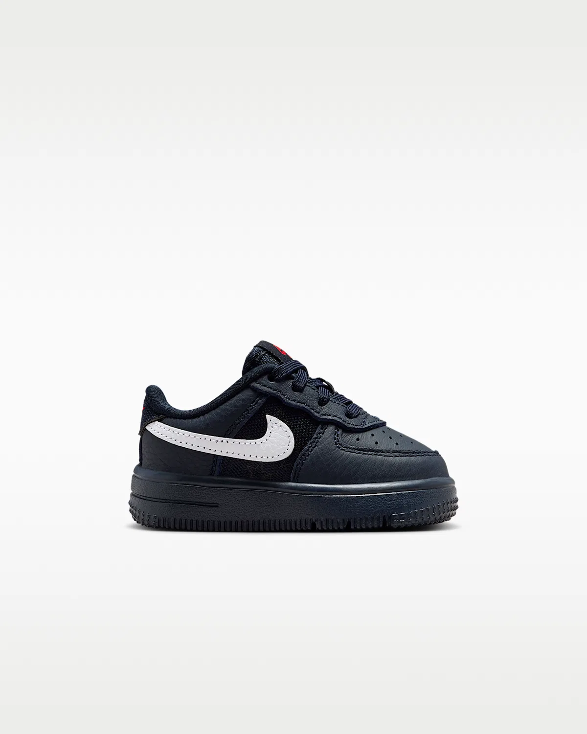 Кроссовки Nike Force 1 Low для малышей, Dark Obsidian/Black/University Red/White — фото 3