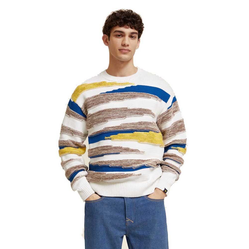 

Свитер Scotch & Soda Landscape Crew Neck, бежевый