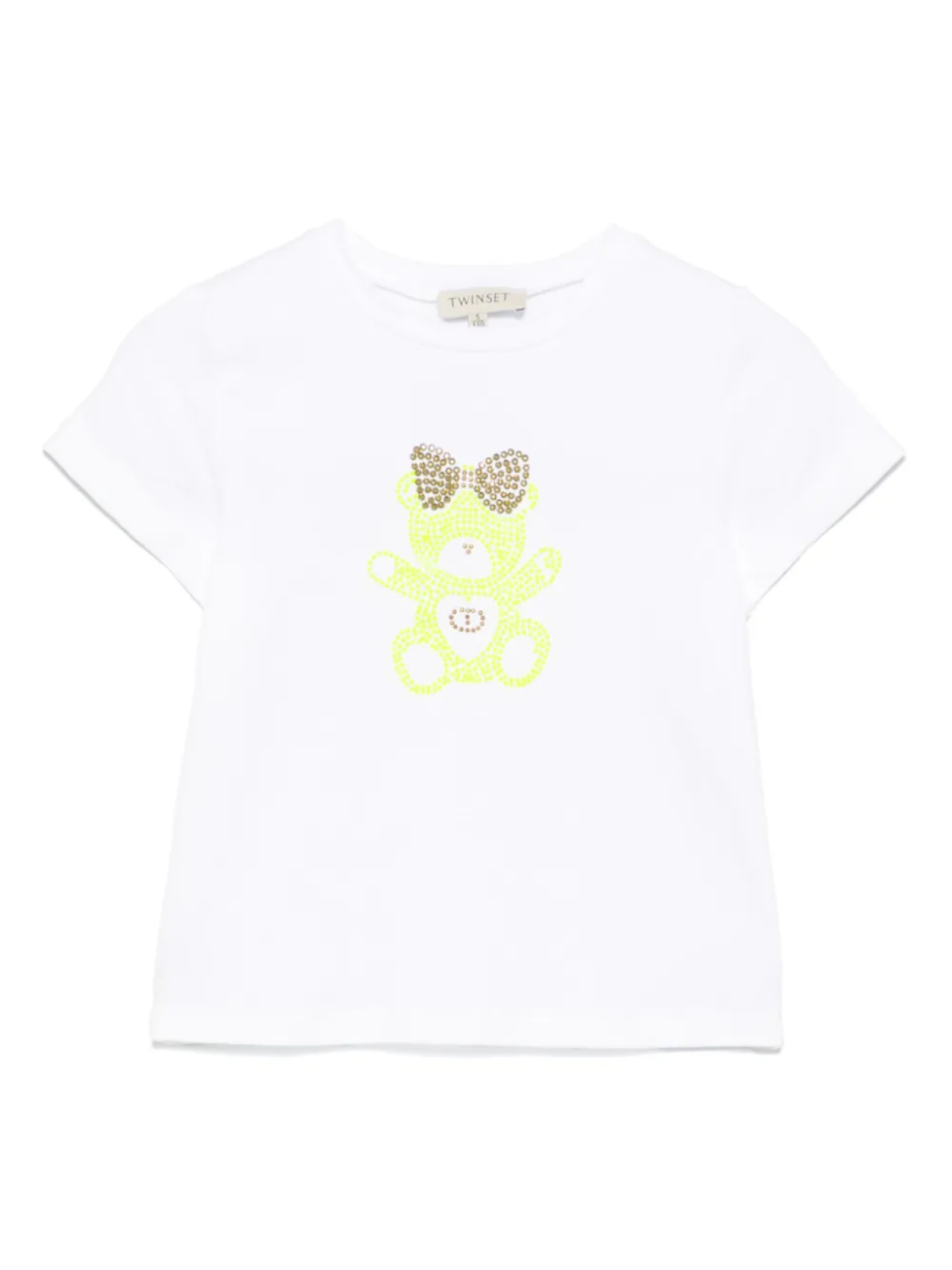 

TWINSET Kids футболка с кристаллами, белый
