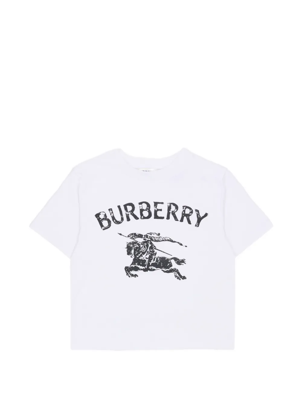 

Футболка с принтом логотипа Burberry Kids, белый