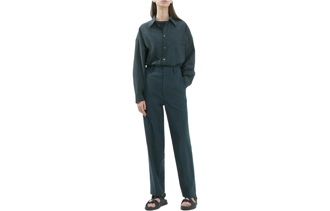 

UNIQLO Женские повседневные брюки, цвет BlackishGreen