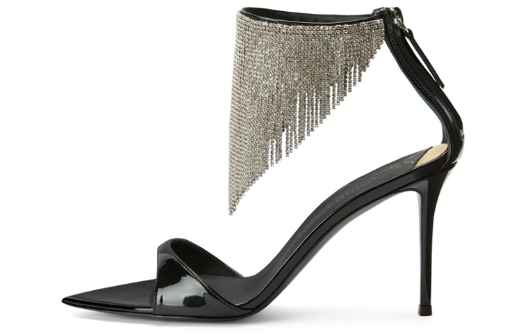 Сандалии Intriigo 90 мм с бахромой из кристаллов Giuseppe Zanotti, Original Shoe Box Included